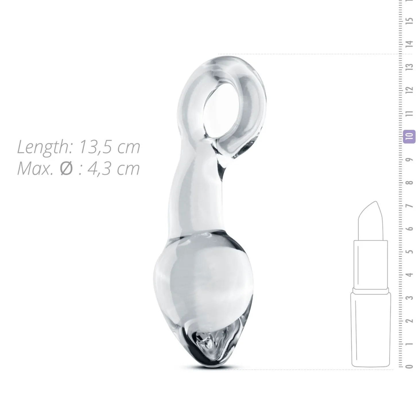Gildo - Glazen Prostaat Buttplug No. 13 - 13,5 cm