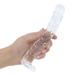 Gildo - No. 36 Getextureerde Glazen Dildo - 19 cm
