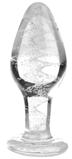 Glow-in-the-Dark Anaalplug Van Glas - Medium