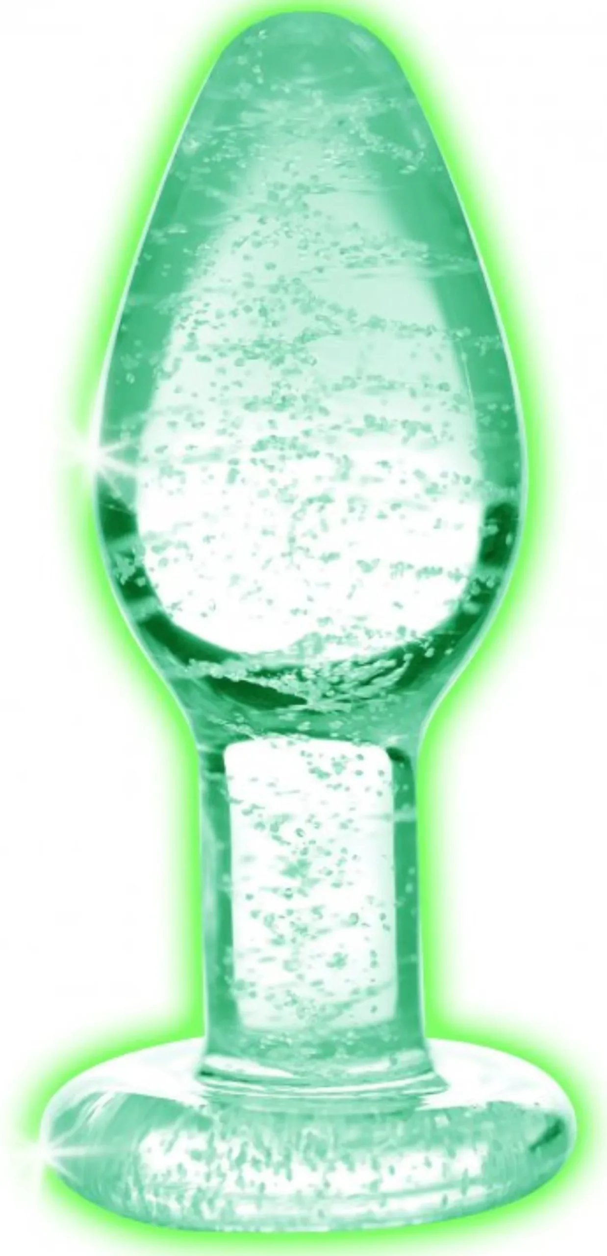 Glow-in-the-Dark Anaalplug Van Glas - Large