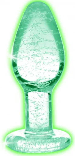 Glow-in-the-Dark Anaalplug Van Glas - Small