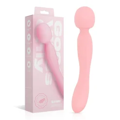 Good Vibes Only - Dubbelzijdige Wand Vibrator - Soft Silicone - Roze