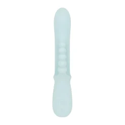 Good Vibes Only - Triple Stimulation Vibe - Soft Silicone - Blauw