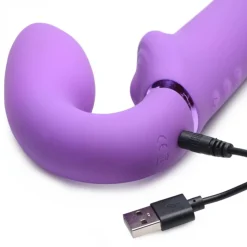 G-Pulse Vibrerende Strapless Strap-On - Paars