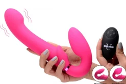 G-Pulse Vibrerende Strapless Strap-On Vibrator Met Afstandsbediening - Roze