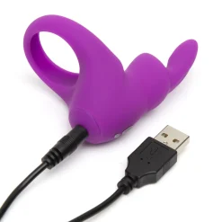 Happy Rabbit – Rabbit Cockring – Oplaadbaar Vibrerend – Blauw