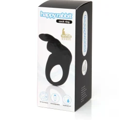 Happy Rabbit – Rabbit Cockring – Zwart