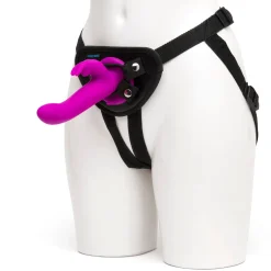 Happy Rabbit – Vibrerende Strap-On Set – Magenta