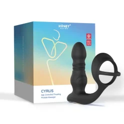 HoneyPlayBox – Cyrus Thrusting Prostate Vibrator – Zwart