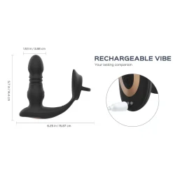 HoneyPlayBox – Cyrus Thrusting Prostate Vibrator – Zwart