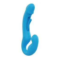 HoneyPlayBox - Harmony Duo App-bestuurde Strapless Strap-on - Blauw