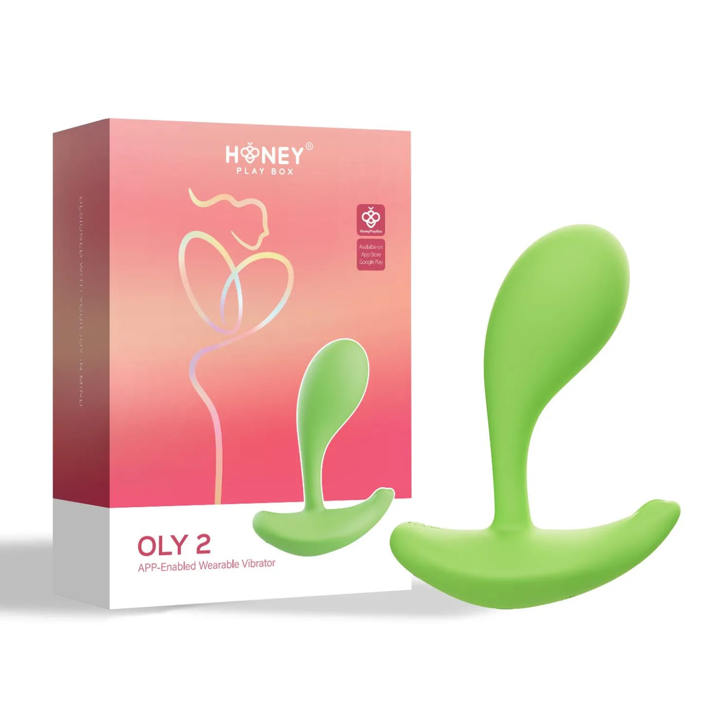 HoneyPlayBox - OLY 2 App-gestuurde Draagbare Clitoris- & G-spot Vibrator