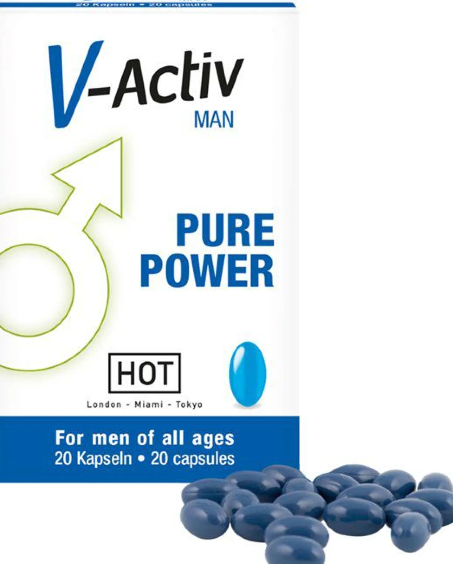HOT V-Activ Pure Power Voor Mannen - 20 stuks