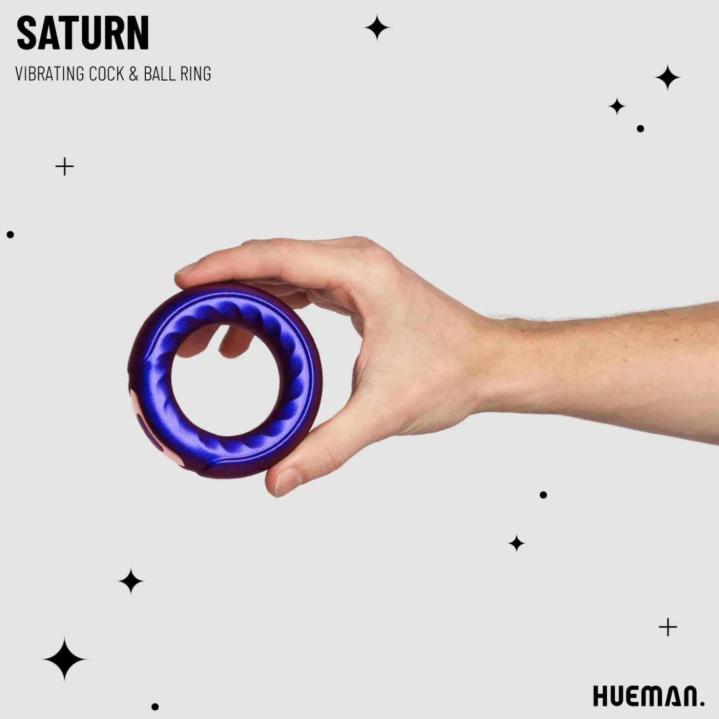 Hueman - Saturn Vibrerende Cock/Ball Ring