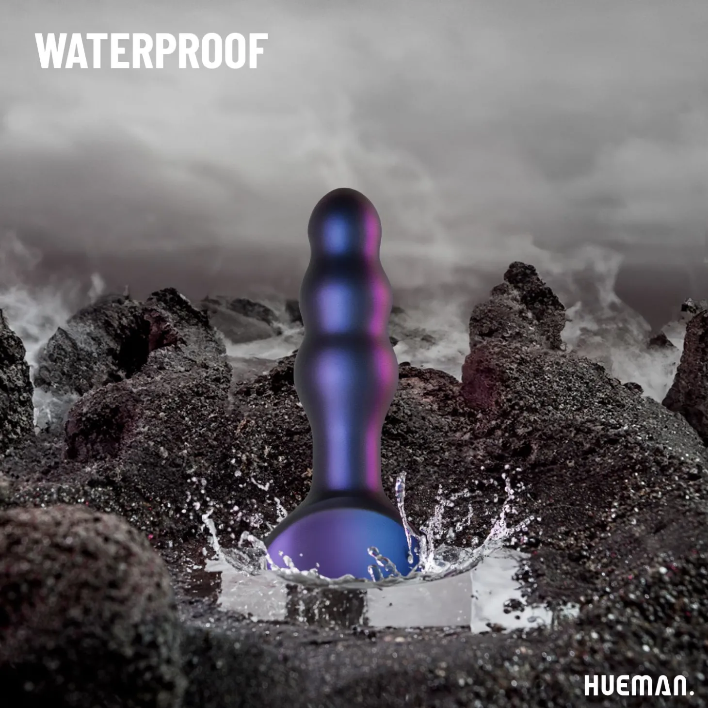 Hueman - Space Invader Vibrerende en Stotende Buttplug