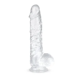 Jelly Dildo met Ballen - 15 cm
