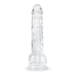 Jelly Dildo met Ballen - 15 cm