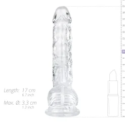 Jelly Dildo met Ballen - 15 cm