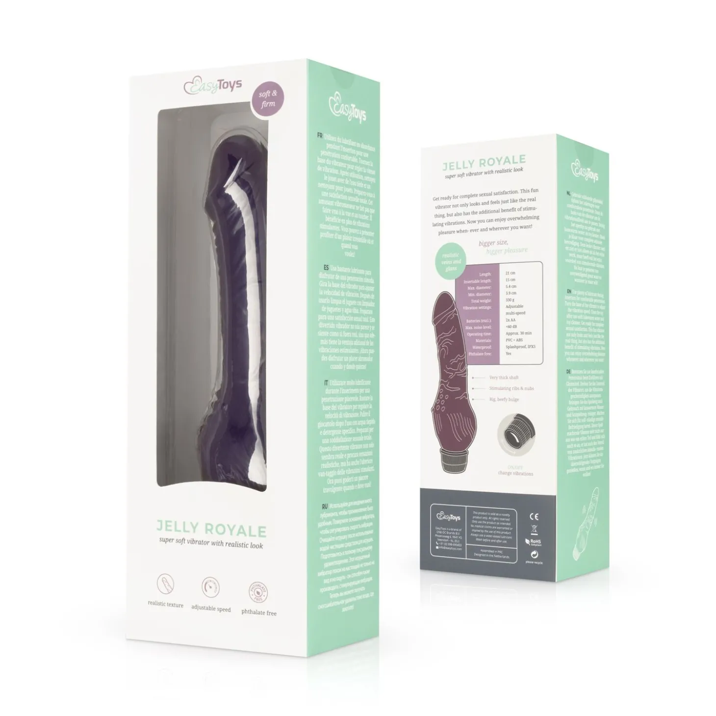 Jelly Royale - Realistische Vibrator - Paars