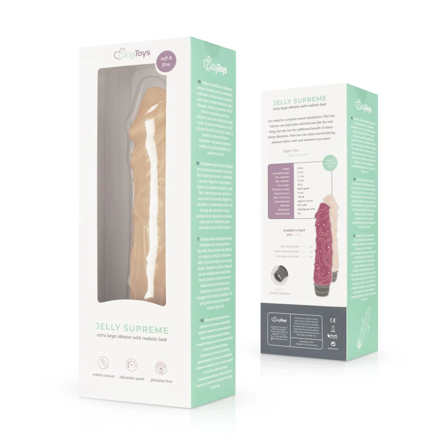 Jelly Supreme - Realistische Vibrator - 24 cm