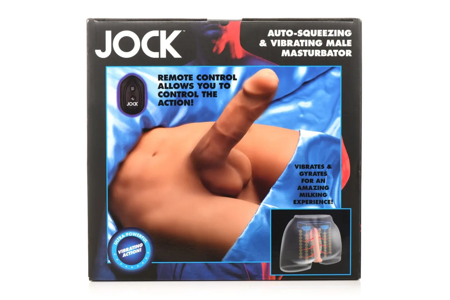 JOCK - Automatisch Knijpende & Vibrerende Masturbator - Medium