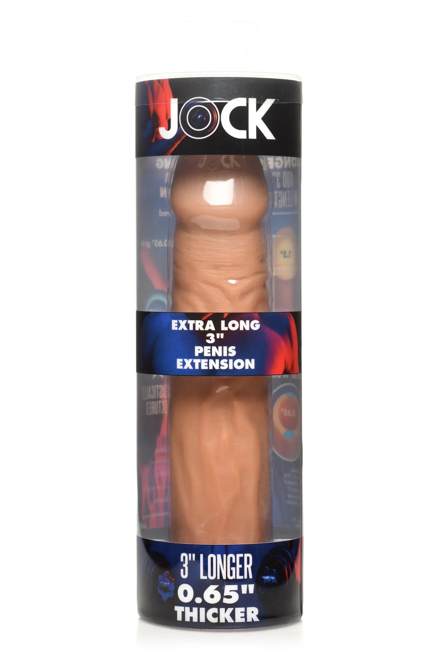 JOCK Extra Lange Penis Sleeve 22,5 cm - Tan