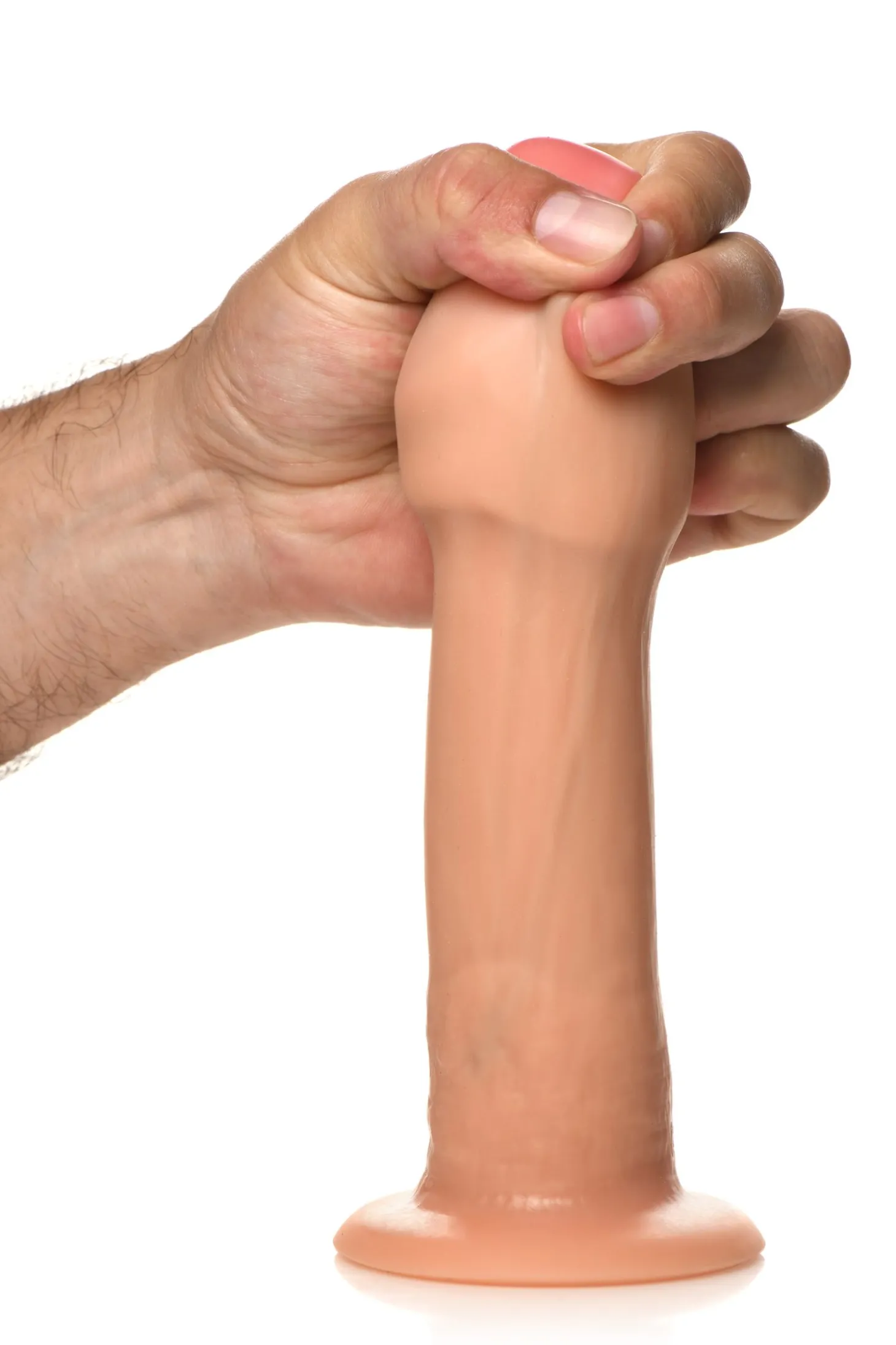 JOCK - Real Skin Vibrerend Dildo - 20 cm & Lichtkleurig