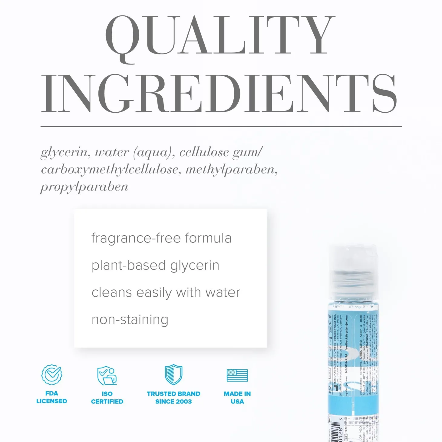 JO - H2O Glijmiddel Op Waterbasis - 30 ml