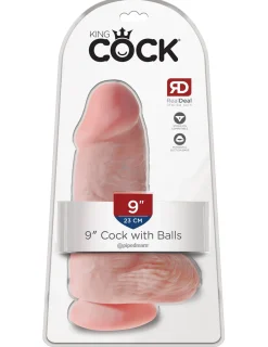 King Cock Chubby Realistische Dildo Met Balzak - 18 cm