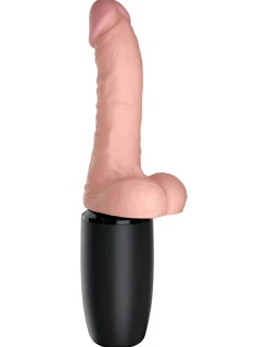 King Cock Plus Stotende En Verwarmende Vibrator