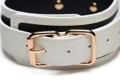 Kink in the Dark - Glow In De Dark Halsband Met Riem
