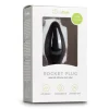 Kleine zwarte siliconen buttplug