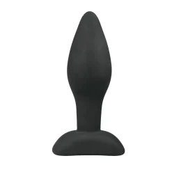 Kleine zwarte siliconen buttplug
