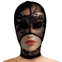 Lace Seduction Bondage Masker - Zwart