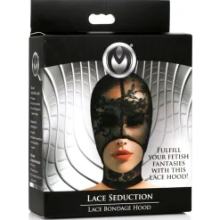Lace Seduction Bondage Masker - Zwart