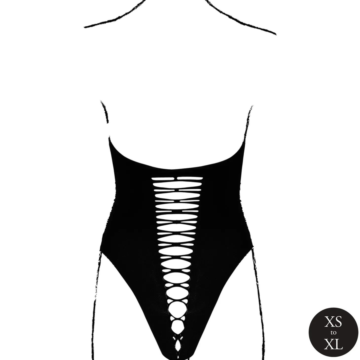 Le Désir - Jordan Open Body - Zwart