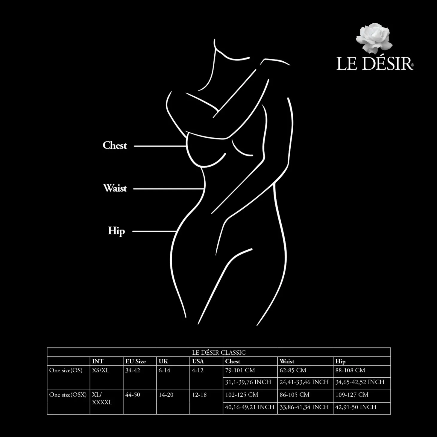 Le Désir - Olympia Babydoll - Zwart