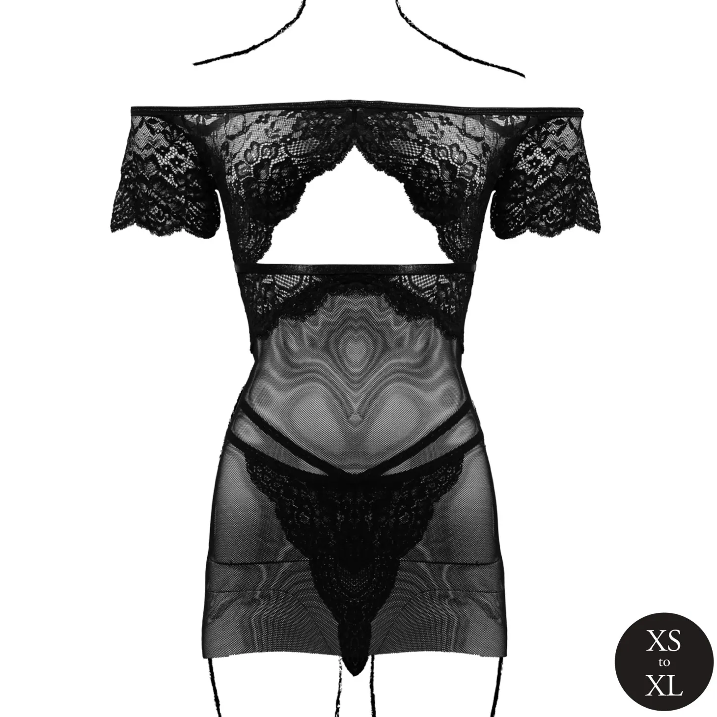 Le Désir - Olympia Babydoll - Zwart
