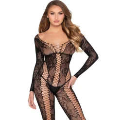 Leg Avenue - Lace Bodystocking - Zwart