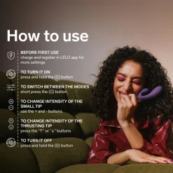 LELO - INA Thrust Dual-Action Massager - Purple Twilight