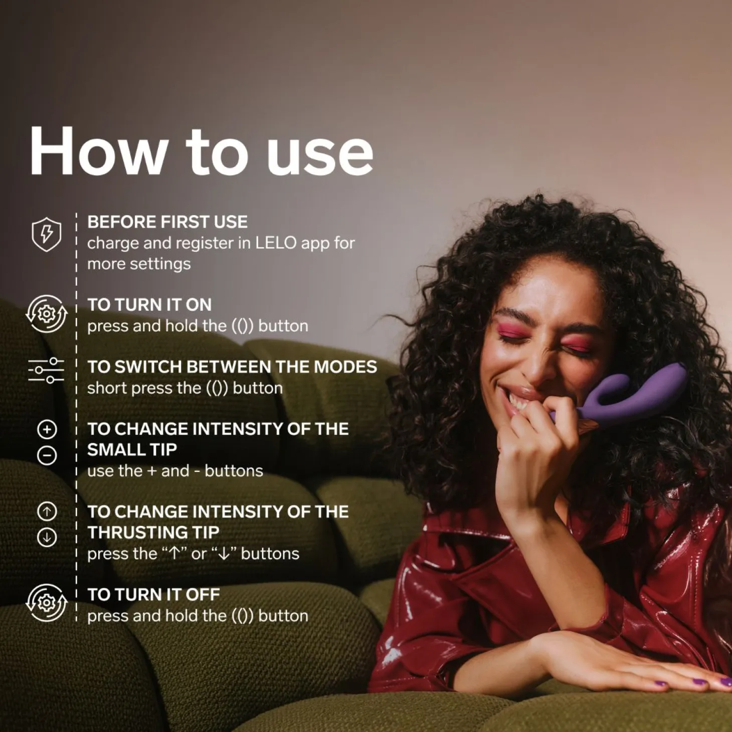 LELO - INA Thrust Dual-Action Massager - Purple Twilight