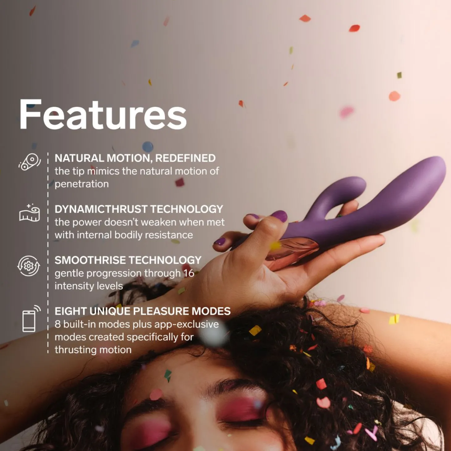 LELO - INA Thrust Dual-Action Massager - Purple Twilight