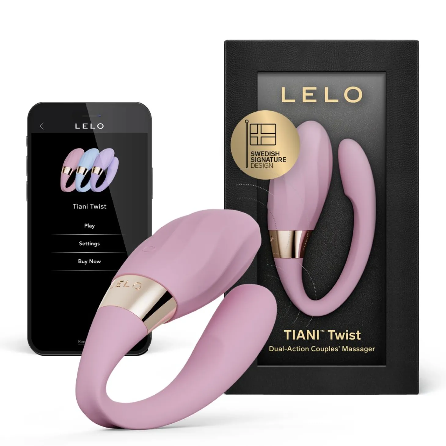 LELO - TIANI Twist Koppelsvibrator - Soft Pink