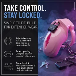 LOCKDOWN - Chastity Cage Small - Roze