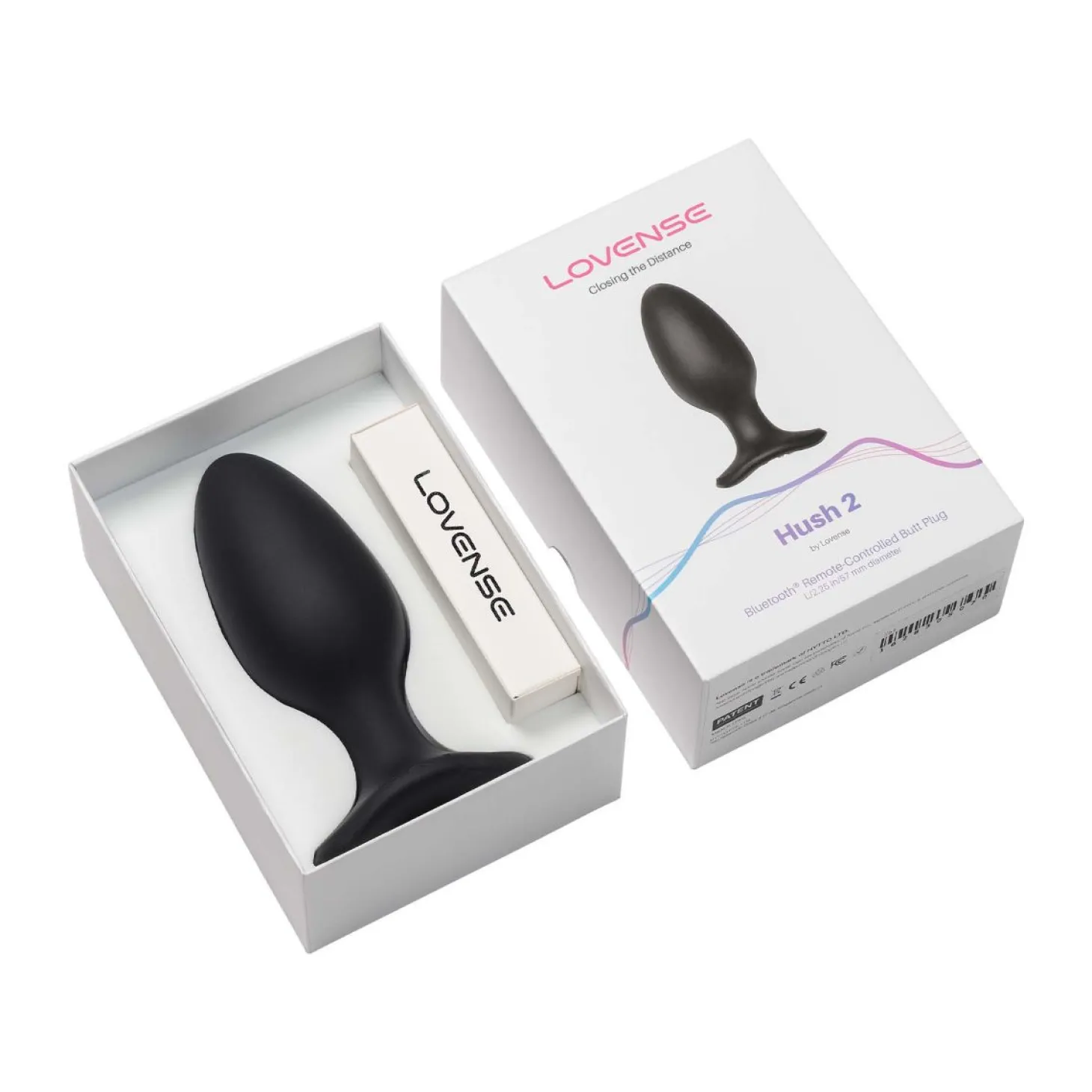 Lovense - Hush 2 Vibrerende Buttplug Met App - Zwart