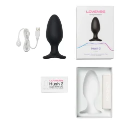 Lovense - Hush 2 Vibrerende Buttplug Met App - Zwart