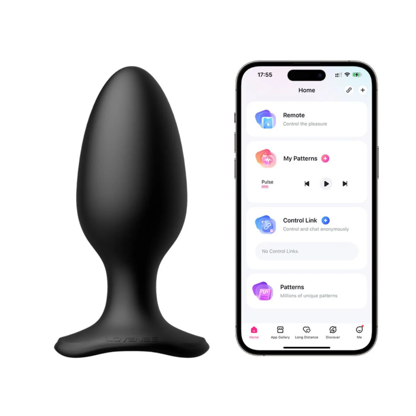 Lovense - Hush 2 Vibrerende Buttplug Met App - Zwart