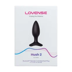 Lovense - Hush 2 Vibrerende Buttplug Met App - Zwart