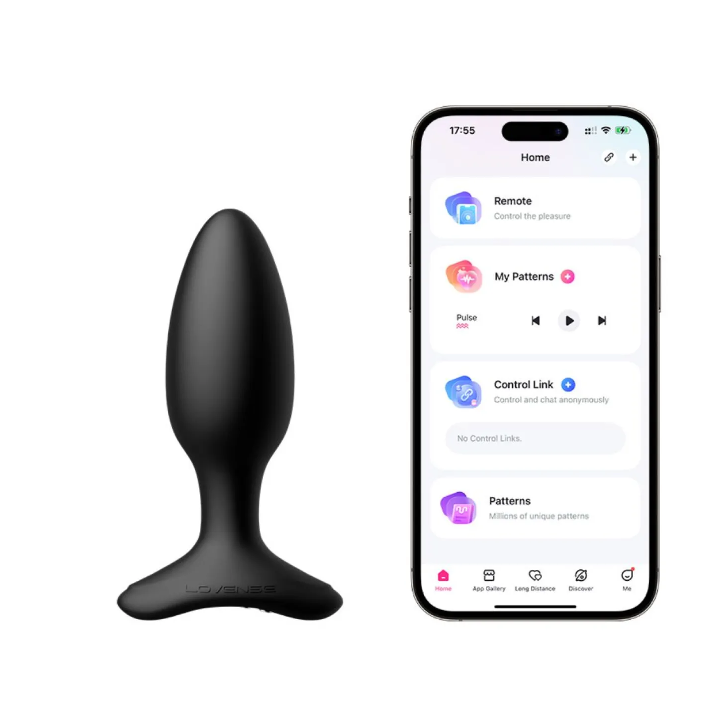 Lovense - Hush 2 Vibrerende Buttplug Met App - Zwart