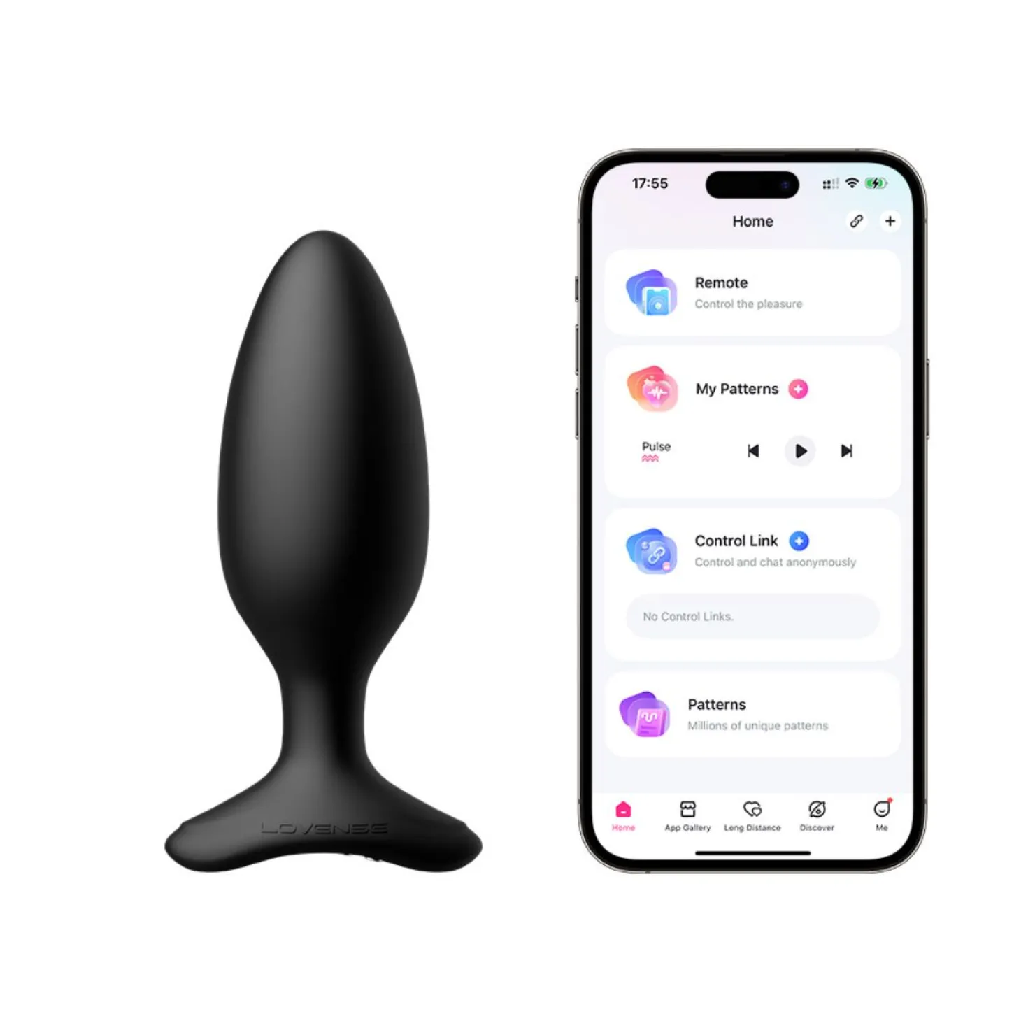 Lovense - Hush 2 Vibrerende Buttplug Met App - Zwart